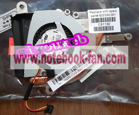 NEW HP mini 210 mini 110 laptop cpu cooling fan 622330-001 - Click Image to Close